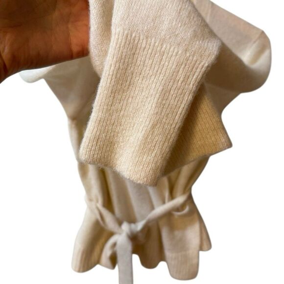 Everlane Womens Alpaca Wool Wrap Sweaters & Cardigans Ivory/ Cream Size Small - Picture 6 of 9